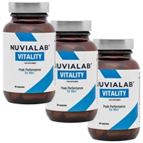 NuviaLab Vitality - Pack de 3 meses para rendimiento masculino