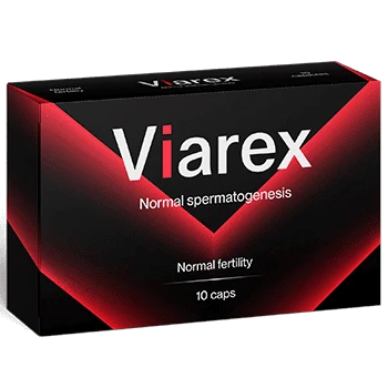 Envase oficial del suplemento Viarex para hombres
