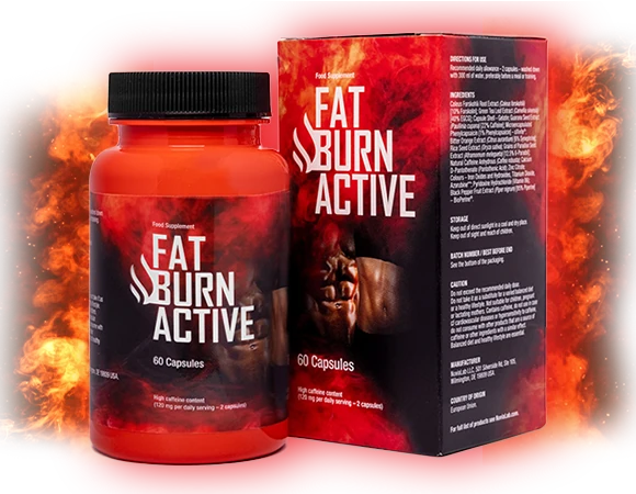 Frasco de Fat Burn Active, quemador de grasa natural