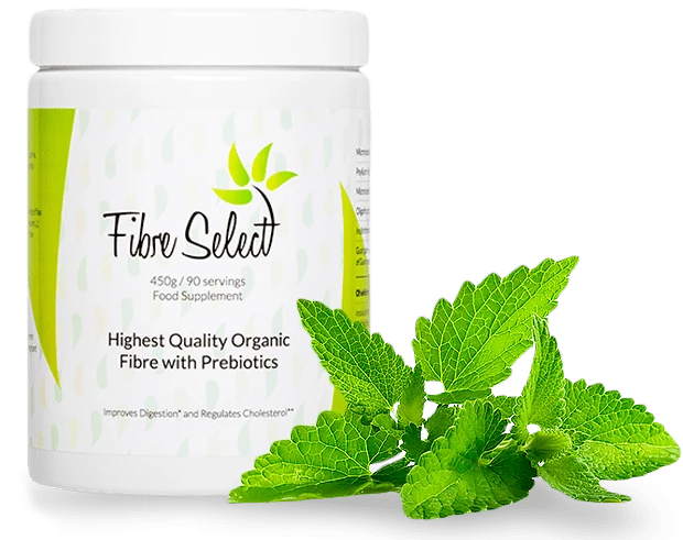 Envase de Fibre Select, el suplemento de fibra dietética clave para la desintoxicación profunda.