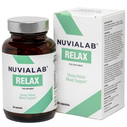 NuviaLab Relax: Suplemento natural para estrés, ansiedad y mejor sueño.