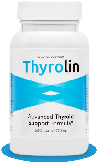 Envase de Thyrolin, suplemento para la tiroides